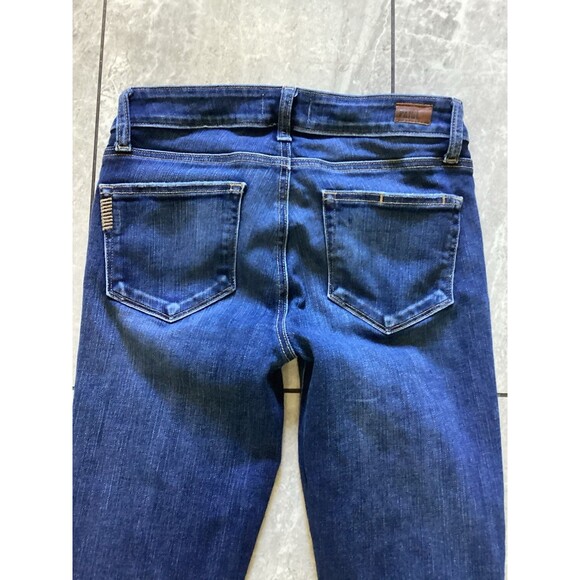 Paige Verdugo Crop Mid Rise Jeans Dark Wash 27 - Picture 5 of 7